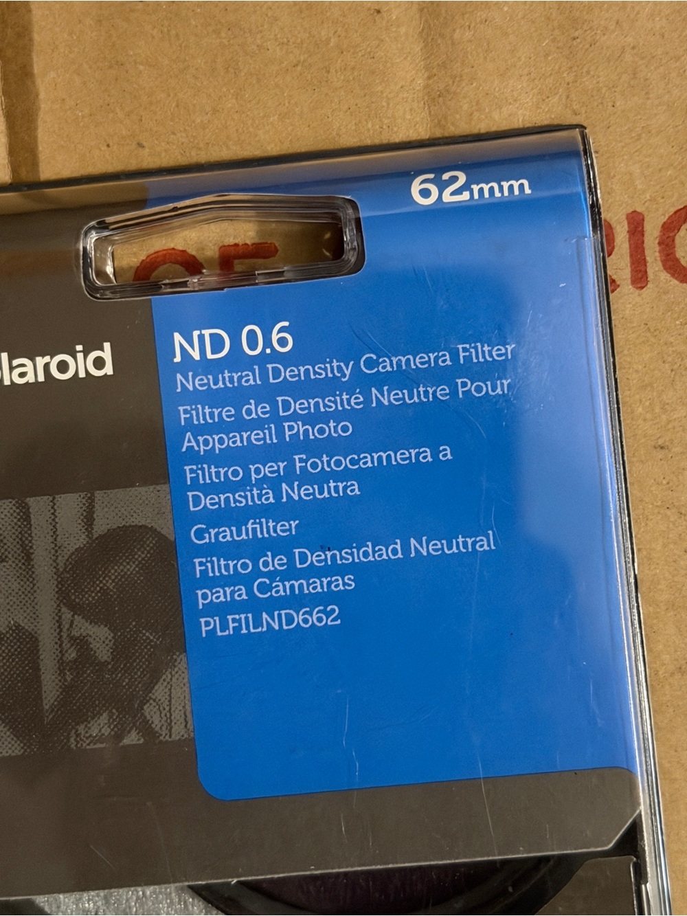 Polaroid Optics 62mm ND 0.6 ND4 Neutral Density Camera Lens Filter PLFILND662